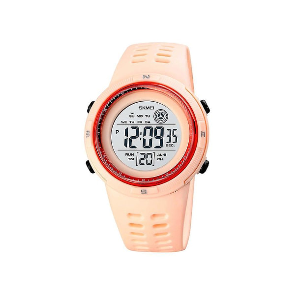 Led-display til mænd digitalt luksus armbåndsur i rustfrit stål 3771pk