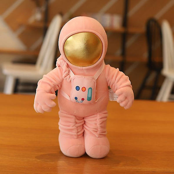Astronaut Dukke Plys Legetøj Rumskib Dukke Børnedags Fødselsdagsgave Robot Dukke A Pink Backpack