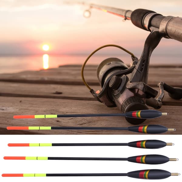 Balsa Træ Fiskeflåd Sæt 5 STK Holdbart Bobber Sæt til Lystfiskere