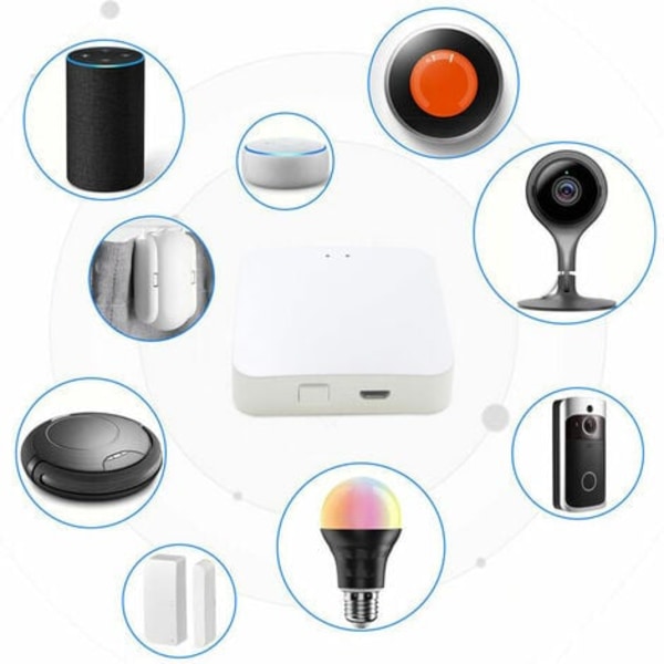 Multifunktionskontroll BT Smart Hub Intelligent Gateway BT Wireless Smart Home Gateway Fjärrkontroll Röststyrningsenhet