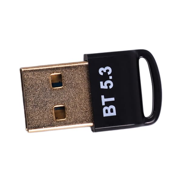 USB Bluetooth 5.3 Adapter Gullbelagt Plugg Sender Mottaker for Windows 8.1 10 11 PC