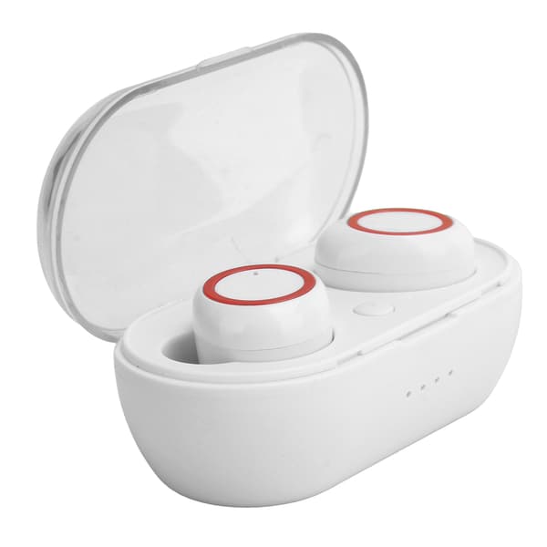 Y50 Trådløse Bluetooth 5.0 Ørepropper Stereo Hodetelefon Hvit Rød