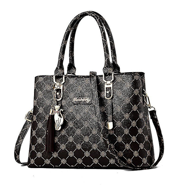 Dame skuldertasker Mode håndtasker Luksus designertasker-sort black