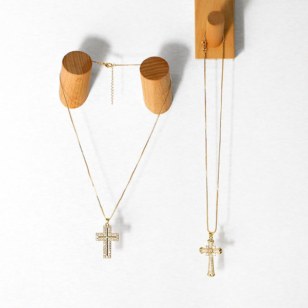 Halskæde Vintage Zircon Cross Fashion smykker Ac9465 B