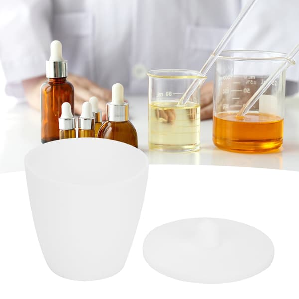 Laboratoriedigel Høyformet PTFE-digelkopp med lokk Eksperimentmaterialer 30ml