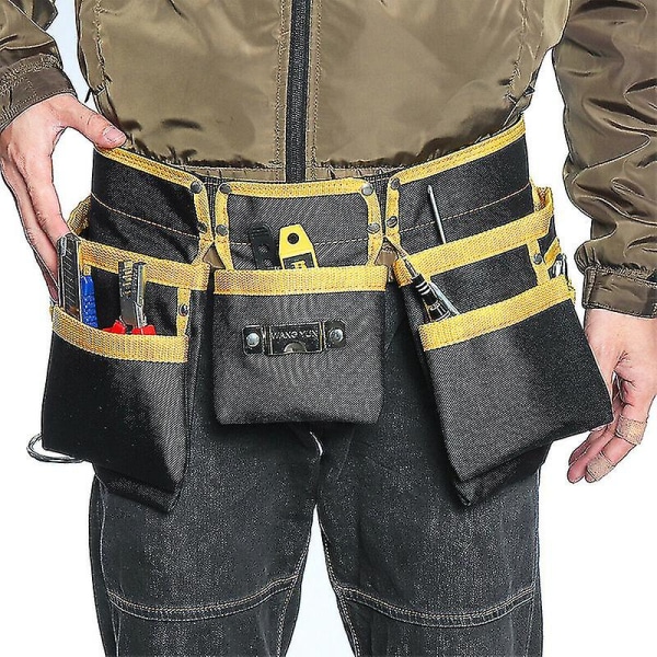 Förkläde Bälte Multi Pocket Carpenter Tool Bältespåse Justerbar