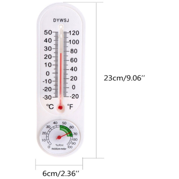 1 termo-hygrometer (sendkrok) spesielt avl termo-hygrometer