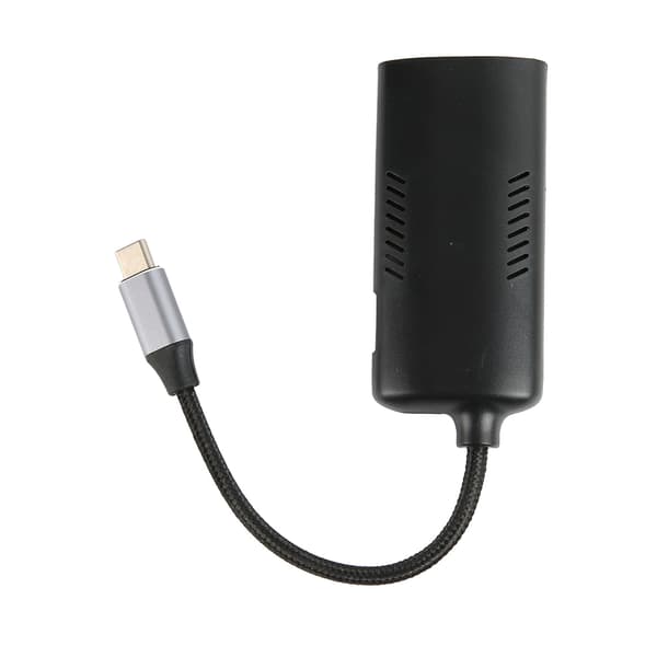 100W DC til Type C PD3.0 Hurtigoplader ABS Flettet Nylon Laptop Strømadapter DC7909 Hun til Type C
