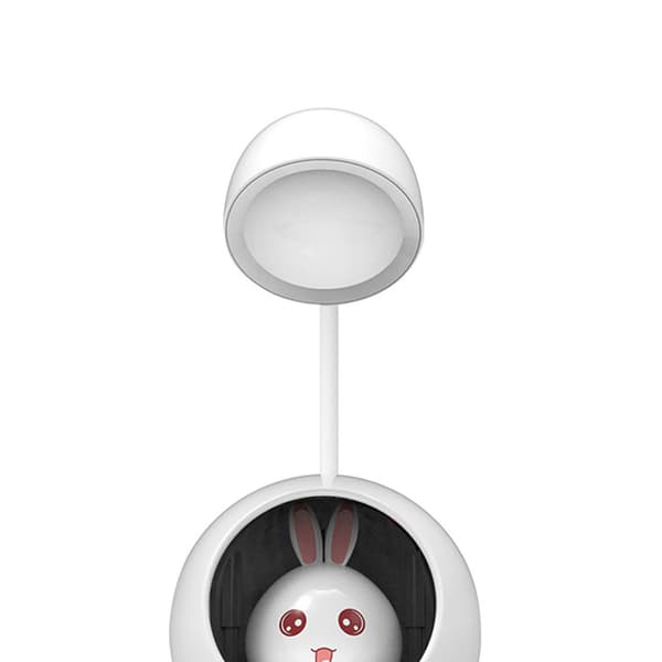 Mini LED Skrivebordslampe Øyebeskyttelse Nattlys Hjemmekontor Hvit