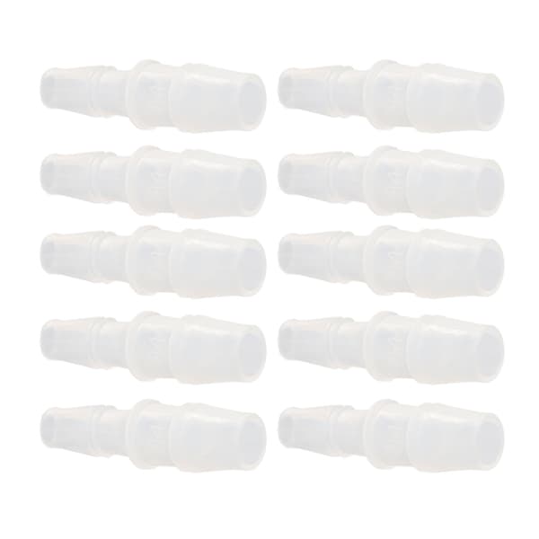10 stk. PP Slange Studs Reducer Fitting Akvarium Luftpumpe Adapter Silikone Slangeforbindelse 7,9 mm til 11,1 mm