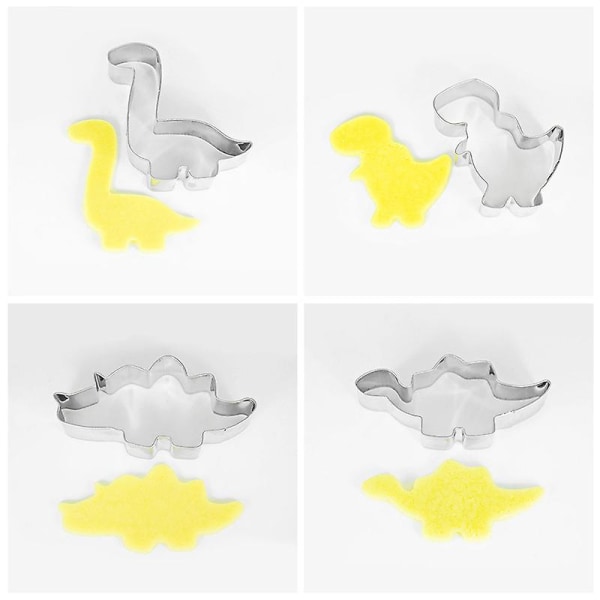 6-Pack Dinosaur Cookie Cutter Cookie Form Omelett Set