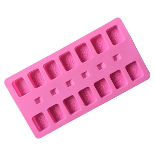 14 Lian Thirteen One mold Mahjong- mold käsintehty noppakakku koristeleva luova jäätarjotin (kaksi pakkausta),