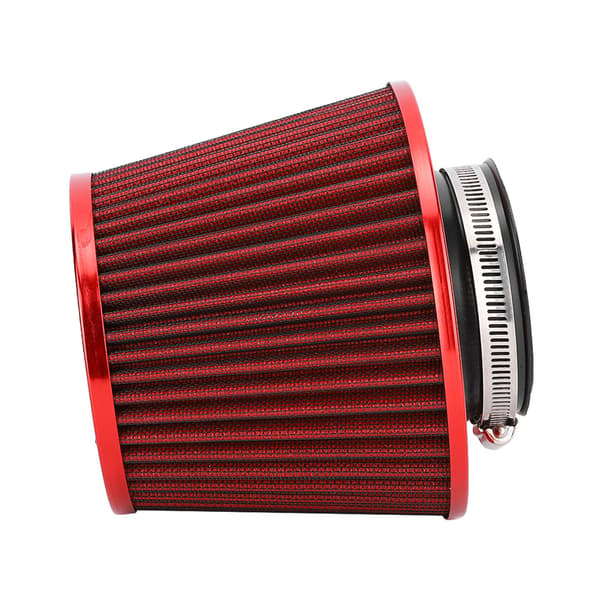 Universal 63mm Högt Flöde Järn Svamphuvud Luftfilter Kit Multi Diameter Röd