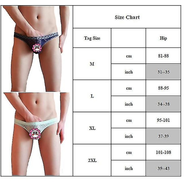 Miesten seksikkäät pitsit nopeasti kuivuvat stringit Alusvaatteet G-String Royal Blue M