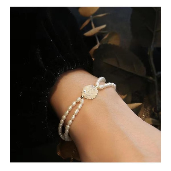 Halsband Pearl Rose Choker Girls&#39; Modesmycken Ac3241 Bracelet