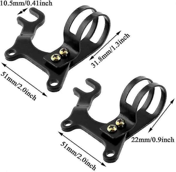 Cykel skivebremseadapter, skivebremsebeslag, skivebremseadapter (2 stk., sort)