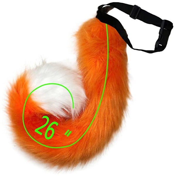 Cat Wolf Long Tail Hårnåle Halsbåndsdæksel Halloween