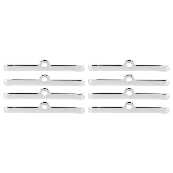 8 stk. krom 4,75 tommer ventilafdækningsspredere til Chevy 283 305 327 350