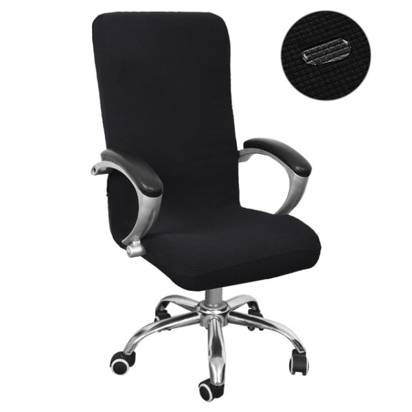 Klädsel för kontorsstol (svart ( cover cm) storlek L)