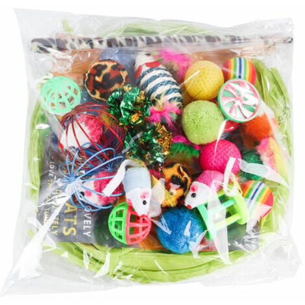 21 delar kattleksaker, kattleksak husdjursleksaker för katt kattunge Kitty, Cat Tunnel Cat Ball Toy Kattunge Lek