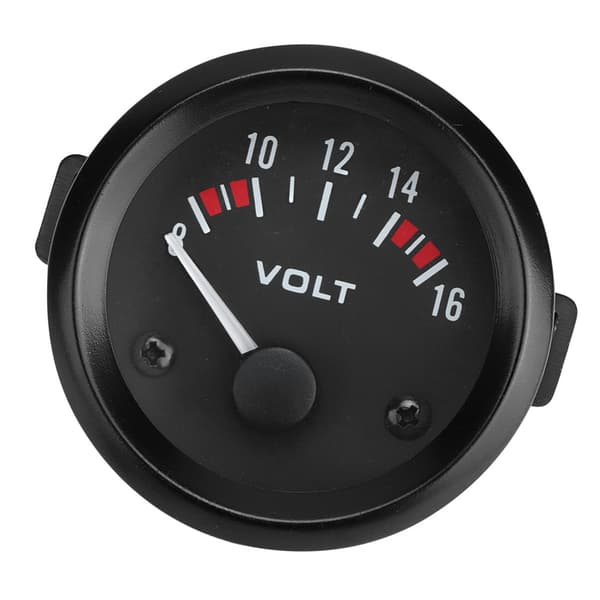 Universal 12V Voltmeter 52mm 2in Spenningsmåler 8-16V BX100007