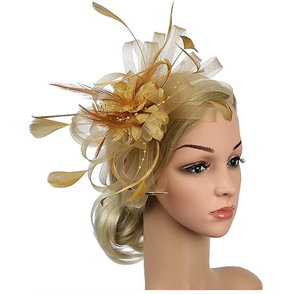 Mesh Top Hat Hårprydnad Guld