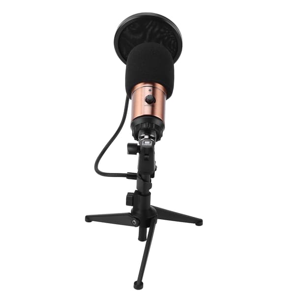USB Kondensatormikrofon Kit Stativ Live Sändningsinspelningsutrustning