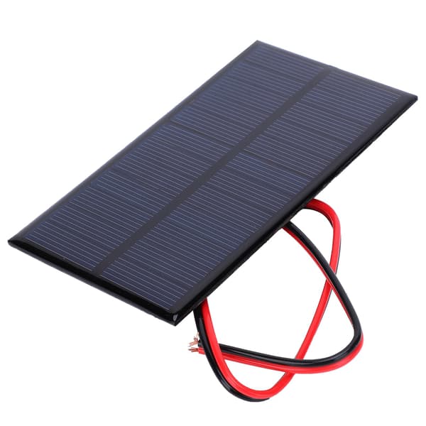6V 1W Polykrystallinsk solcellepanelmodul 3 stk med 30 cm kabel