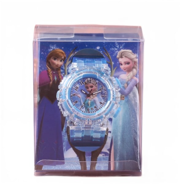 Princess Cartoon Colorful Flash Luminous Børneur (Type D),