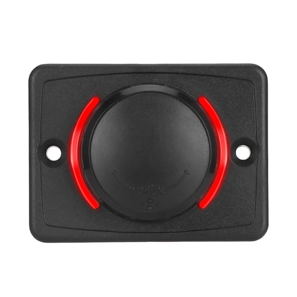 12V 24V 3.1A Dobbel USB Billader Socket LED Rød Svart