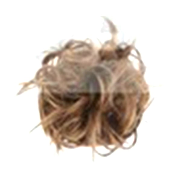 Rotete hårbollestykke Rullet oppsatt bolleparykker med elastisk gummihårforlengelse for frisyre 18 12