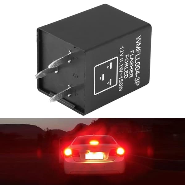 3-stifts EP28 Bil Blinkersrelä Dekoder LED Blinkersljus 12V