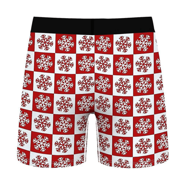 Christmas Boxers Shorts Truser Herre Trunks Undertøy C 2XL