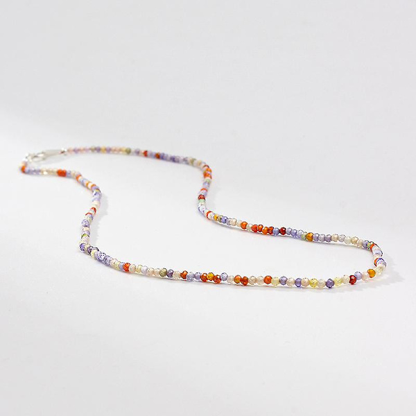 Halskjede Zircon 2mm Motesmykker Ac7208 C208
