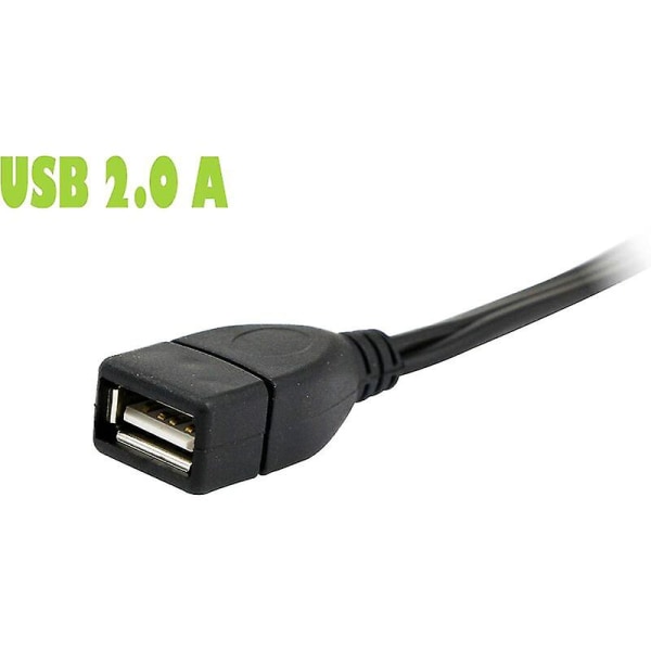 USB till 3rca kabel, USB 2.0 hona typ A till 3 rca hane, komposit AV Audio Video Adapter Kabel för Tv/mac/pc, 1,8m