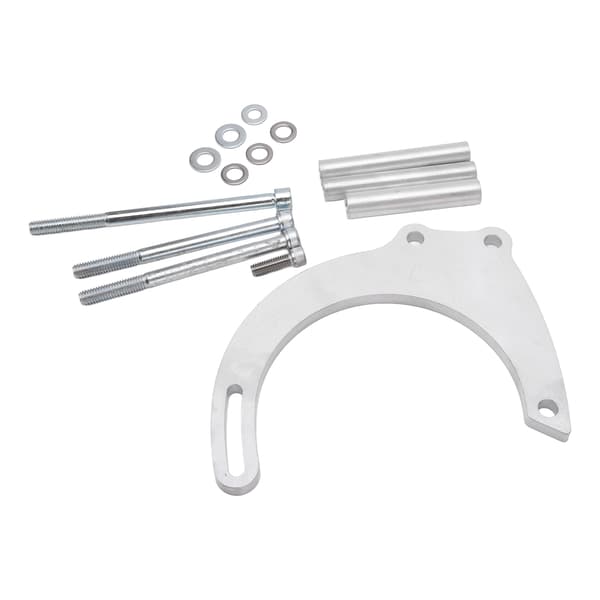 Chevy Small Block Lång Vattenpump CNC Aluminium Silver Generatorfäste Kit Ersättning