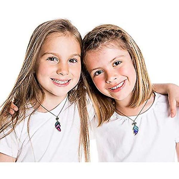 4 kpl/ set Bff kaulakorut ja rannekorut Parhaat ystävät Half Heart Pendant Chain Kaulakorut Half Heart Friendship set