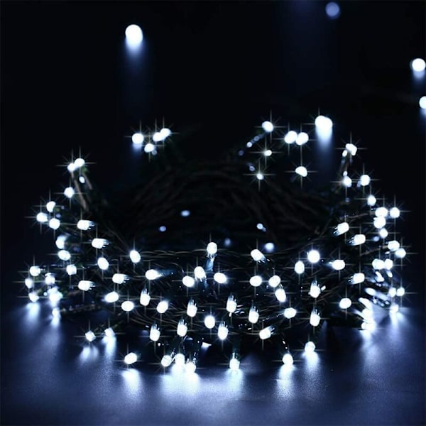 22 m 100 lysdioder inomhus/utomhus batteridrivna LED-slingor, Fairy Lights Dekoration 3 lägen Timerbelysningsljus för
