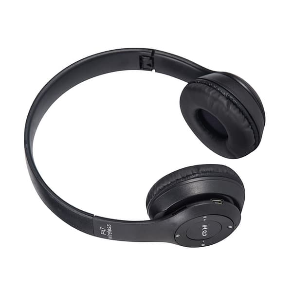 Bluetooth Trådløse Stereo Foldbare Over Ear Gaming Hovedtelefoner Sort