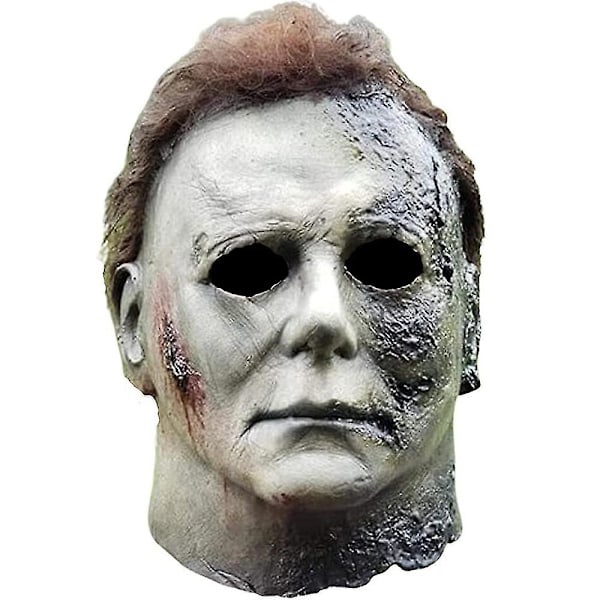 Halloween-elokuva Dhorreur Michael Myers Latex Full Mask Cosplay -asu Aikuisille Scary Party Prop Fancy Pue