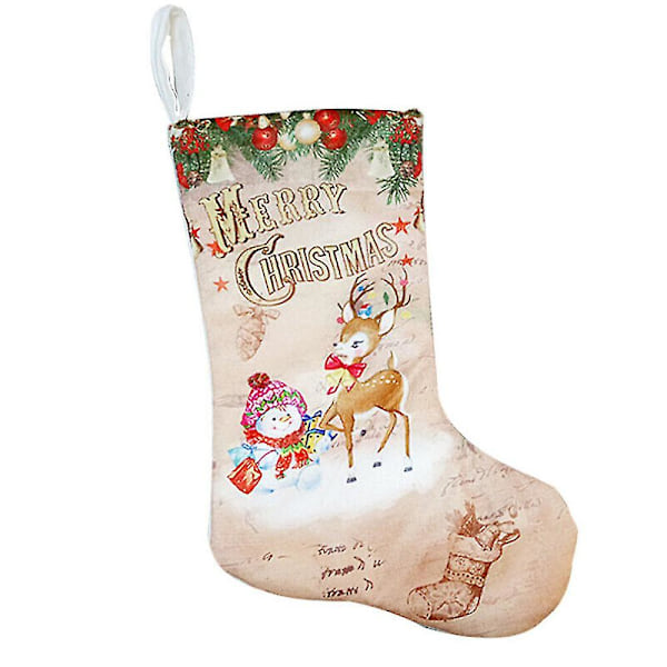 Hyvää joulua sukat Santa Candy Lahjakassi riippuva sisustus Elk