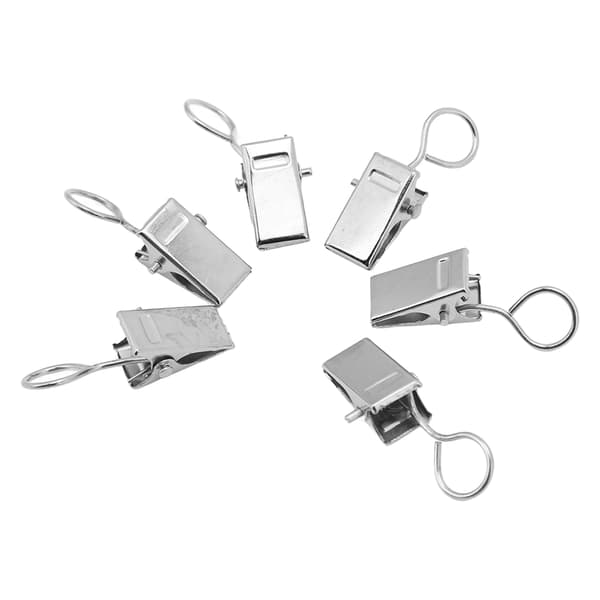 100 stk. Premium metalgardinklemmer, rustfri, holdbare og robuste til boligfestdekoration