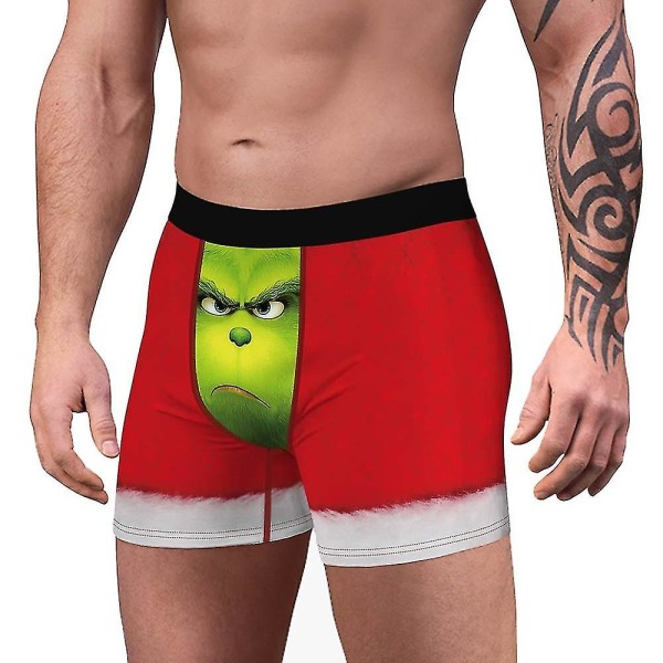 Christmas Men Novelty Boxers Undertøy Underbukser C L