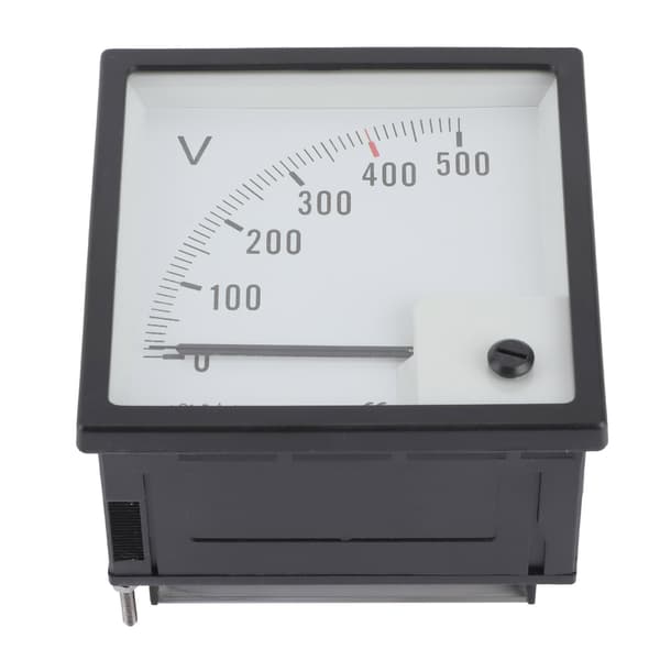 Retvinklet Pointer Voltmeter Måler AC 0-500V Båd Kabine Instrumentpanel