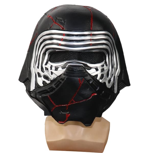 Vader Kylo Ren Hjelm Latexmaske med Arr