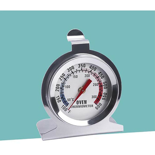 Högtemperaturbeständig ugnstermometer i rostfritt stål Matlagning BBQ Ugnsbotten Ugnspektermometer 50-300