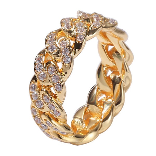 Mode Twisted Ring Creative Smycken Ring Cubic Zirconia Legering Finger Ring för present Silver US 10