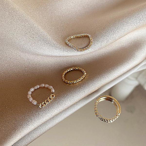 Ringsæt Pearl Daily Outfit Piger&#39; Modesmykker Ac3849 A21