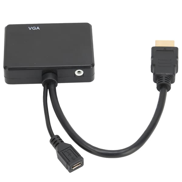 HDMI til VGA Konverter Sort