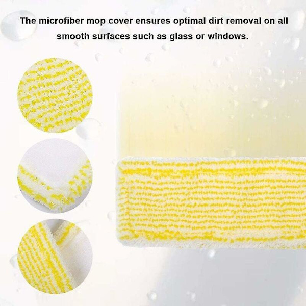 Set med 4 Wv mikrofiberdukar för Karcher Wv 2 Plus N, Wv 2 Premium, Wv 5 Plus N, Wv 5 Premium, Wv6 Plus Fönsterputsare